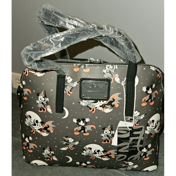 Loungefly Handbags - Disney Loungefly Mickey Minnie Vampire Witch Halloween Crossbody Purse Bag NWT